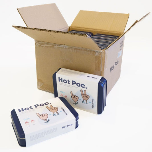 Box of 3 Hot Poc (2 regular + 1 XL) - Case of 12 boxes