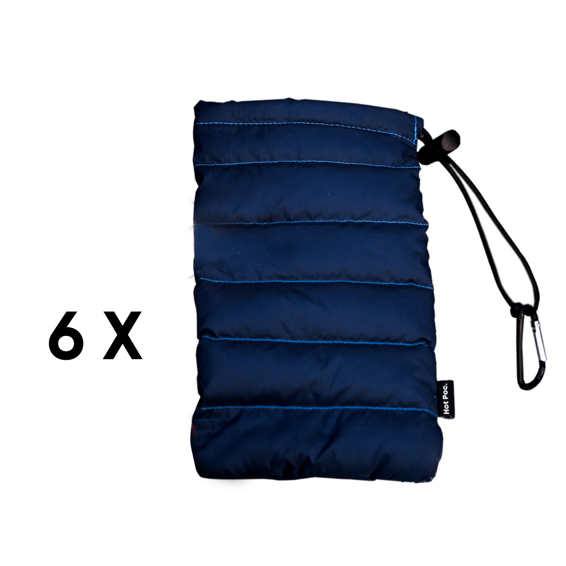 B6-SLEEP-BLUE 6 x Hot Poc sleeper bleu + 1 Hot Poc régulier logo