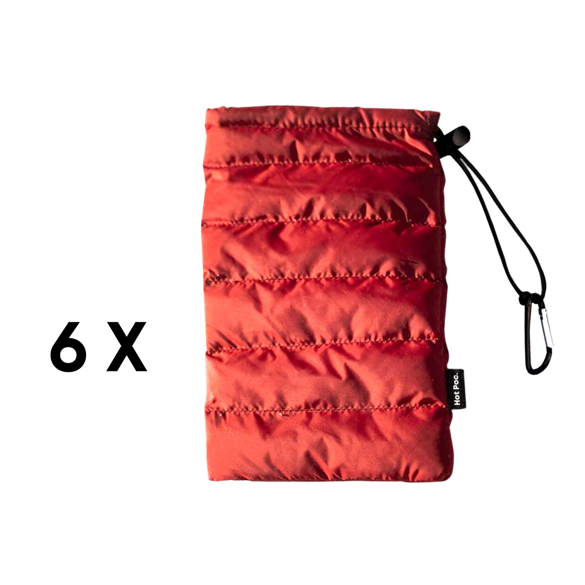 B6-SLEEP-RED 6 x Hot Poc sleeper rouge + 1 HP régulier logo